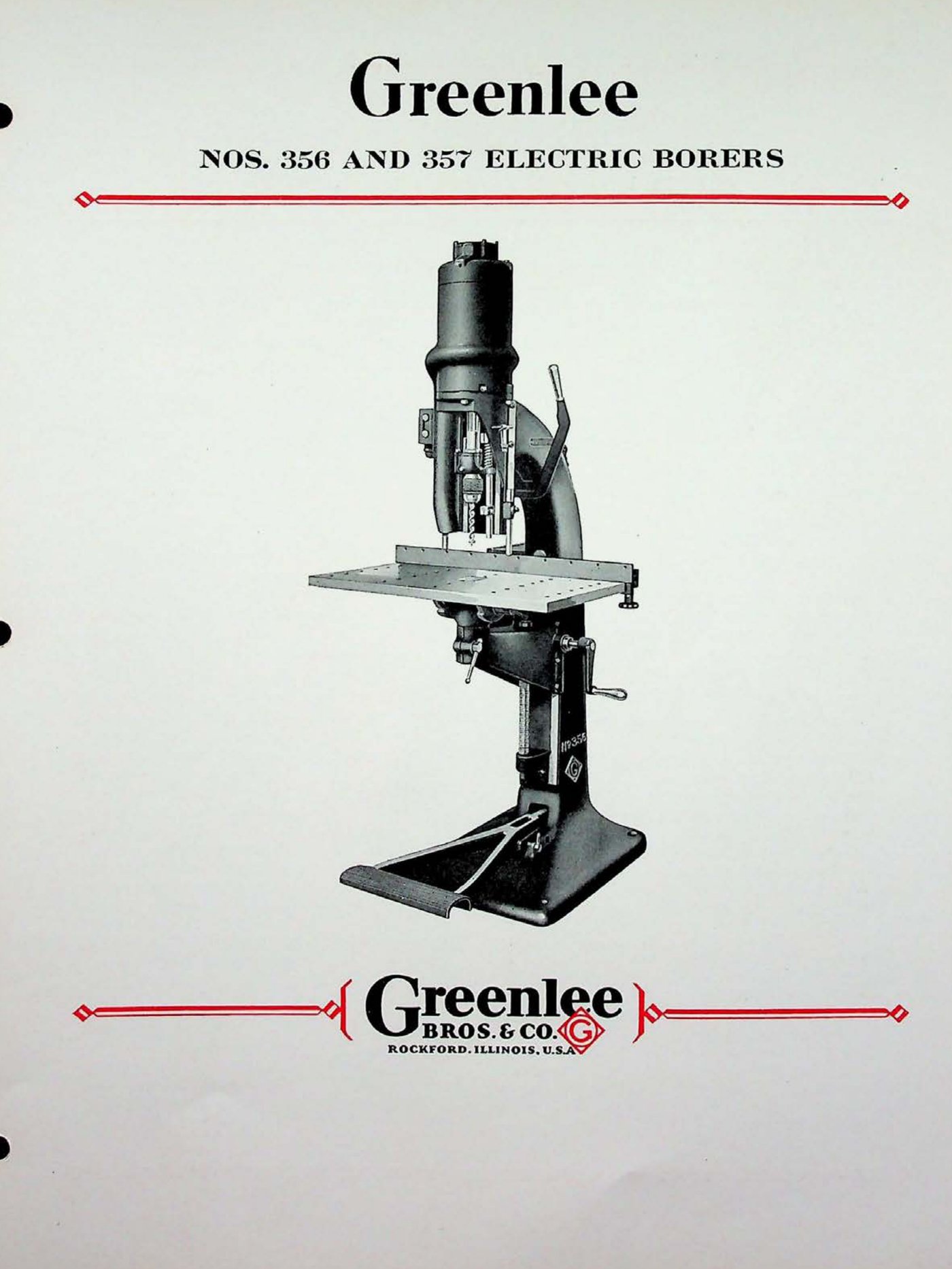 Nos. 356–357 bulletin cover (1931)