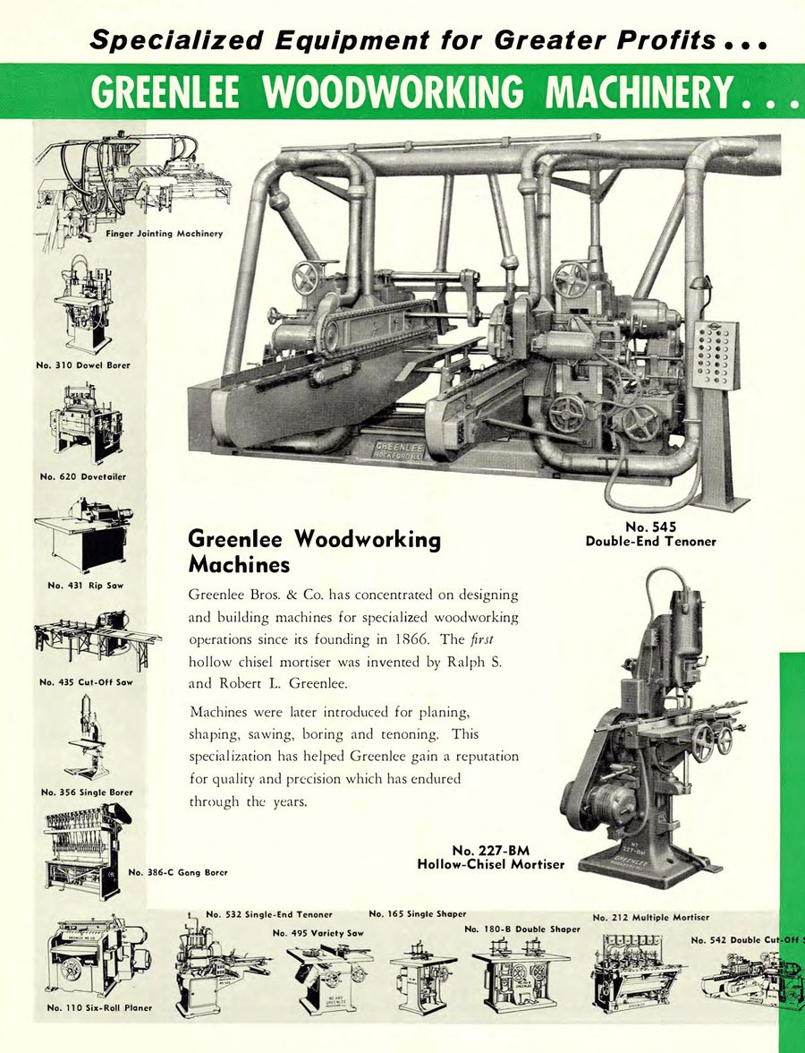 The 1958 machine line - No. 165 listed (1958)