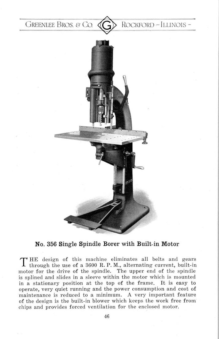 No. 356 with built-in motor (1922)